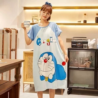 0800ชุดนอนแขนสั้นผ้านิ่มโอเวอร์ไซส์เสื้อนอนสำหรับคนอวบ คนอ้วน ผ้านิ่มใส่สบายไม่ร้อน **ไซส์อยู่รูปถัดไป**(สินค้าพร้อมส่ง)