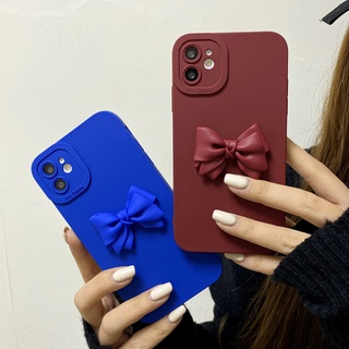 เคส Redmi 9A 9C 9 Note 10S 9 10X 8 7 Pro K20 K30 K40 Pro เคสโทรศัพท์ซิลิโคนผูกโบว์ DIY