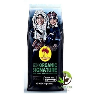 เมล็ดกาแฟ ดอยช้าง Organic Premium 250g เมล็ด คั่วใหม่ เมล็ดกาแฟพรีเมี่ยม ออแกนิกส์* ขออภัย(ไม่รับบด)