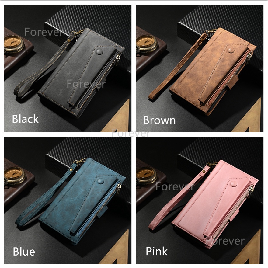 [จัดส่งฟรี] เคสโทรศัพท์หนังแบบฝาพับแม่เหล็กสําหรับ Iphone Se 2020 7 8