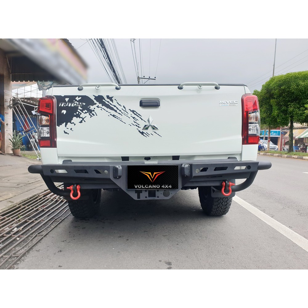 กันชนท้ายออฟโรด มิตซูบิชิ ไทรทัน 2004-2023 R3 แถมห่วง 1 คู่ Mitsubishi Triton 2004 - 2023 rear off r