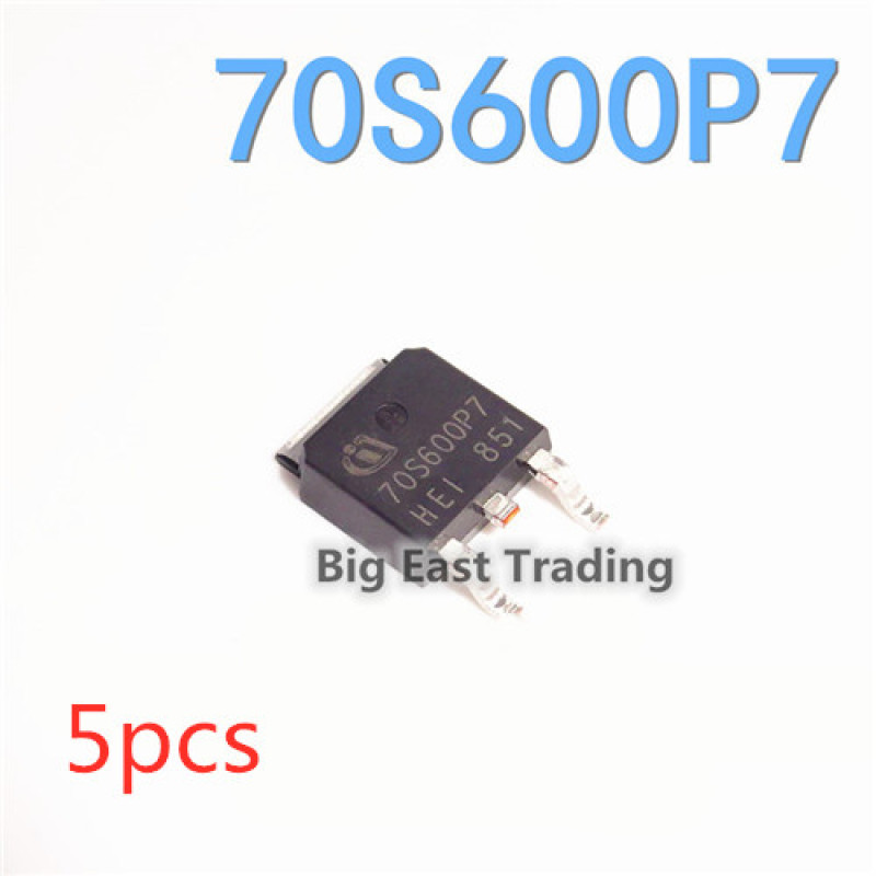 5PCS 70S600P7 IPD70R600P7S TO-252 700V 20.5A เชื่อมรับประกันคุณภาพ