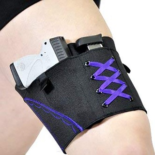 Hot Woman Leg Holster Lady Anti-slip Adjustable Six Hook-and-eye Garter Pistol Holder Hunting Camping Equipment