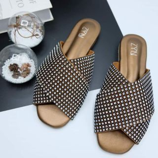 ซินสตูดิโอ : ZYN STUDIO KATE SANDALS BROWN