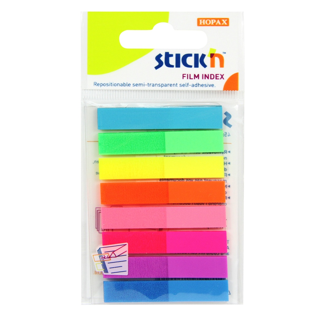 Stick'N ฟิล์มโน้ตดัชนี รุ่น 21345 คละสีนีออน