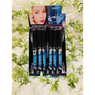 (กล่อง 24 ชิ้น) Heng fei precision liquid eye liner อายไลเนอร์ปลายเมจิคสีดำกันน้ำ รหัส9230