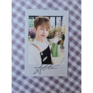 [พร้อมส่ง] เซลฟี่โพลารอยด์ อัลเลน Allen Cravity 2021 Seasons Greetings Cafe Cravity Coffee &amp; Flower Selfie Polaroid