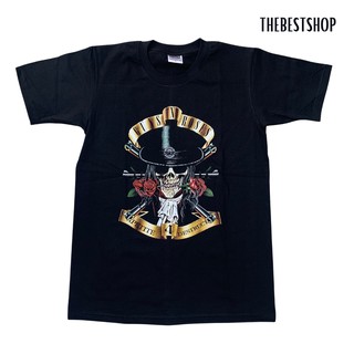 เสื้อวง GUN N ROSES เสื้อวงวินเทจ เสื้อวงร็อค ลายกะโหลก สินค้าพร้อมส่ง
