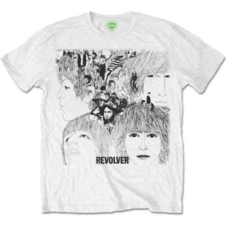 เสื้อยืด ผ้าฝ้าย 100% พิมพ์ลายอัลบั้ม The Beatles Revolver