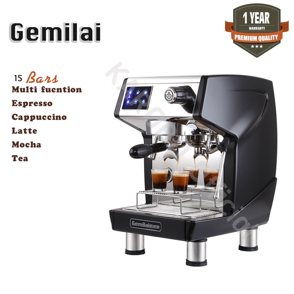 Gemilai เครื่องชงกาแฟอัตโนมัติ (ตั้งค่าเวลาชงได้) 1.7 ลิตร รุ่น CRM 3200 F (2 ระบบเติมและดูดน้ำ)