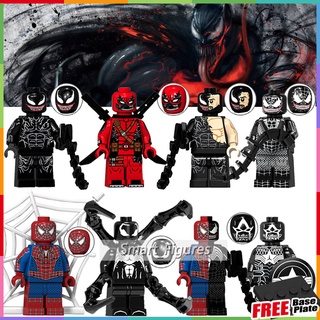 Venom Series Minifigures Deadpool Venom Spiderman Venom พร้อม Shield Marvel ของเล่นของขวัญ Mini Figures KT1010