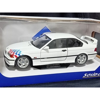 โมเดลรถBMW 1:18  โมเดลรถE36 1/18 โมเดลรถ solido 1:18 โมเดลรถBMWE36 1/18 M3 สีขาว ราคา OK โมเดลรถของขวัญ