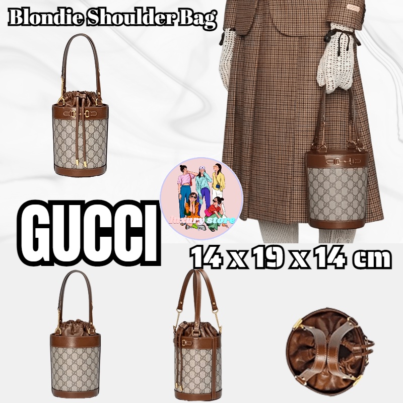 Gucci horsebit 1955 series small bucket bag/กระเป๋าเมสเซนเจอร์/กระเป๋าถ00