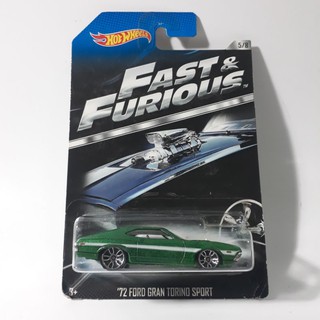 รถเหล็ก Hotwheels 72 FORD GRAN TORINO SPORT FAST&amp;FURIOUS (ib0503)