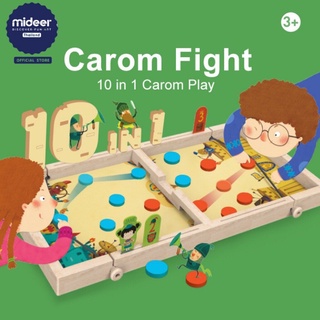 Mideer มิเดียร์ 10 in 1 Carom Board Game บอร์ดเกมประชันคู่ต่อสู้