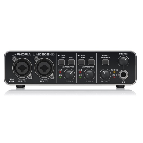 Behringer U-Phoria UMC-202HD อินเทอร์เฟซเสียง USB 2.0 (UMC202HD / UMC 202HD) 4.5