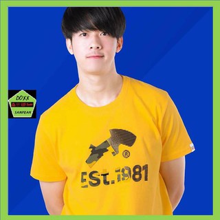 rudedog เสื้อคอกลม  ชาย หญิง  รุ่น est point สีเหลือง