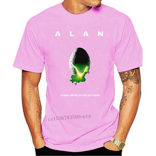 T-shirt  ขายดี เสื้อยืดคลาสสิก พิมพ์ลาย alan - In Space No One Can Hear You In Space alan In Space No One Can Hear You I