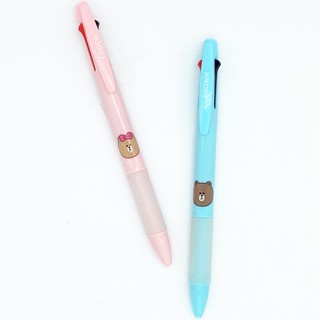 ปากกาลูกลื่น 0.5 มีหมึก 3 สี ไลน์เฟรนด์ / 3 Colors ball pen, Line Friends Original