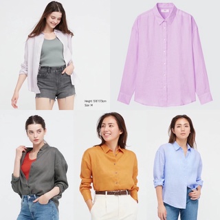 MADday - UNIQLO แท้💯 เสื้อเชิ้ต พรีเมี่ยมลินิน แขนยาว