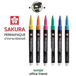 Sakura (ซากุระ) ปากกาเคมี มาร์คเกอร์ PERMAPAQUE หัวขนาด 1 ม.ม XZPK-SN