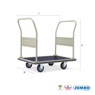 Jenstore Jumbo รถเข็นเหล็กพับไม่ได้ 370 กก. รุ่น HB-212JT