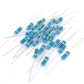 (5ตัว) R 1W ตัวต้านทาน 7.5 โอห์ม - 910 โอห์ม ความคาดเคลื่อน 1% Metal Film Resistor 7.5 Ohm ~ 910 Ohm resister