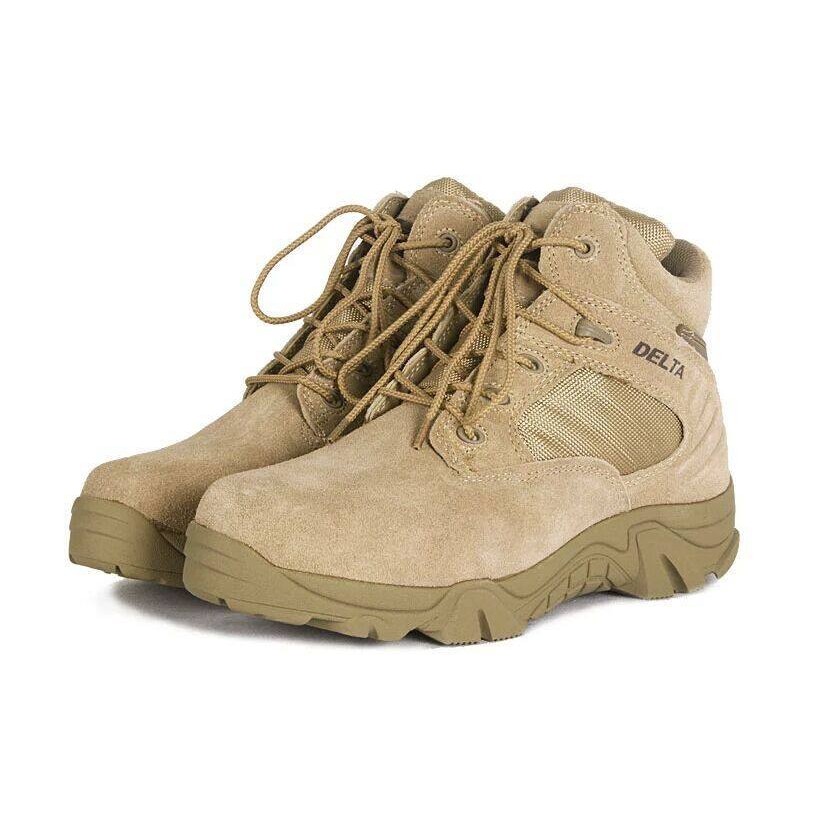 รองเท้าทหาร สไตล์ DELTA รุ่น ข้อสั้นซิป รองเท้าผ้าใบ รองเท้าเดินป่า รองเท้าฝึก