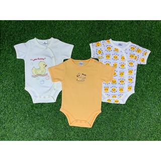 เสื้อบอดี้สูทแขนสั้น 3 ชิ้น พร้อมส่ง คละลาย ลายการ์ตูนน่ารัก