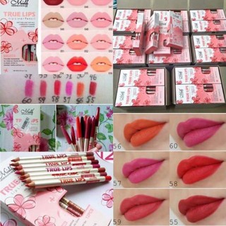 ลิปเขียนขอบปากเนื้อแมทช์ Menow ติดทนนาน เกลี่ยงาน ขายยกเซ็ต 12 ชิ้น 12 สี