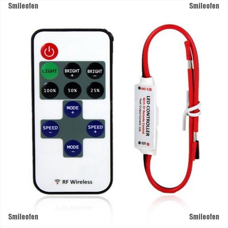 Smileofen 12v rf รีโมทคอนโทรลไร้สายสําหรับ led