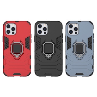 เคส IPhone 11 Pro X XR Xs Max 8 7 6 Plus SE 2020 ฮาร์ดเคสกันกระแทกเคสโทรศัพท์ Hybrid Armor Shockproof Ring Case Cover Stand