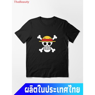 งานพิมพ์อเนกประสงค์ทุกวัน2022  sale One Piece หนึ่งชิ้น อะนิเมะ โจรสลัด One Piece - Straw Hat Pirates Flag Essential T-S