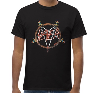 เสื้อยืด พิมพ์ลายวง Slayer Reign In Blood Tour 1988 Concert สําหรับผู้ชาย