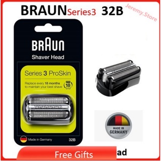 ขายดี Braun Series 3 ฟอยล์ 21B 32B และหัวเครื่องโกนหนวด แบบเปลี่ยน