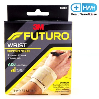 Futuro Wrist Support Strap ADJ สีเนื้อ 46709 ข้อมือ มีที่พัน