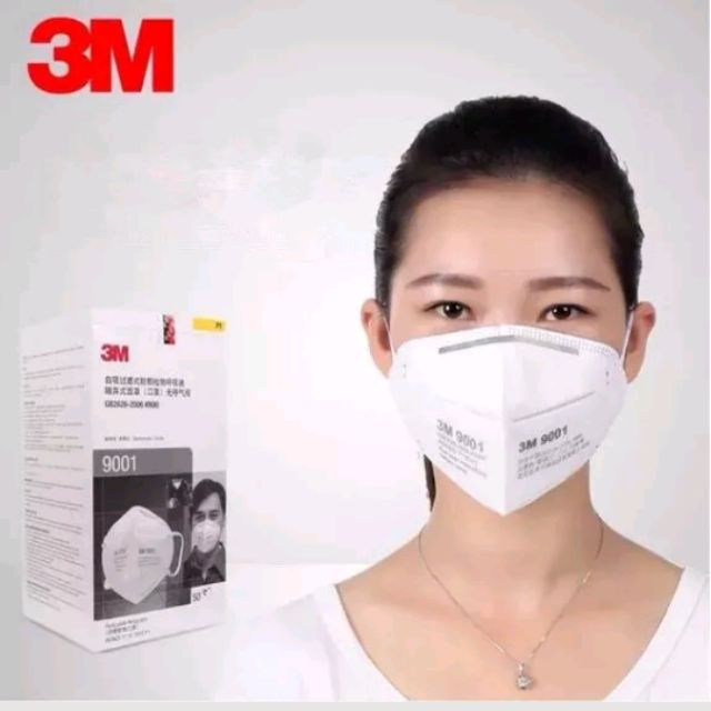 PM 2.5 พร้อมส่ง หน้ากาก 3M 9001ผู้ใหญ่