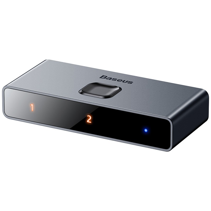 Baseus Hdmi Splitter 4k 60 Hz Bi -Direction Hdmi สวิทช์ 1x2 / 2x1 Hdr Hdmi อะแดปเตอร์เสียงสําหรับ  กล่องทีวี Hdmi