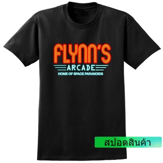 เสื้อยืดลําลอง ผ้าฝ้าย 100% พิมพ์ลาย Flynns Arcade Trinspired 80S ของขวัญวันพ่อ สําหรับผู้ชาย