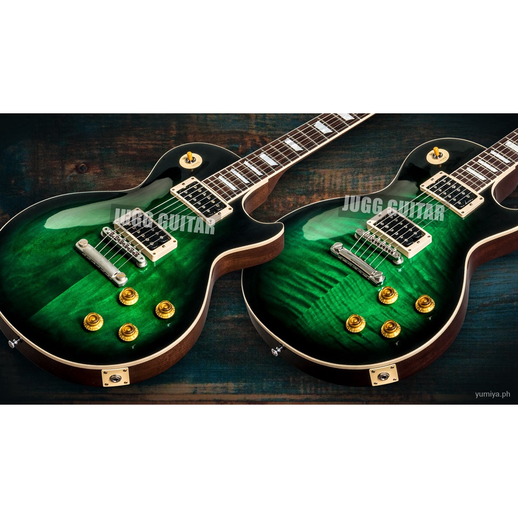 Gibson Slash Guitar Signed Limited Edition Anaconda Burst Flame Maple Top กีตาร์ไฟฟ้า สีเขียว