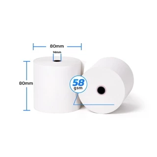 Loyverse POS กระดาษความร้อน ม้วนขนาด 57X50/80x80 mmสำหรับพิมพ์บิลใบเสร็จ