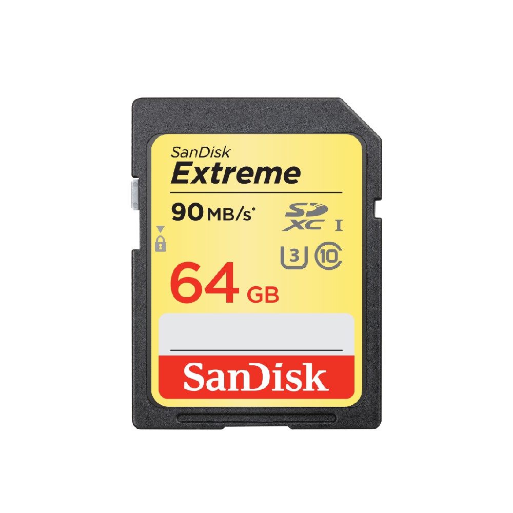 SANDISK SD EXTREME CLASS 10 64GB READ 90MBS WRITE 40MBS [SDSDXVE_064_GNCIN]