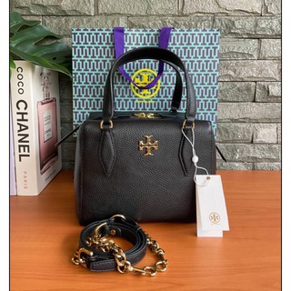 TORY BURCH KIRA PEBBLED SATCHEL BAG