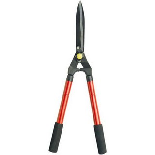 กรรไกรตัดหญ้าปากหยัก ปรับด้าม 20 ซม. สีแดง-ดำ SPRING 20CM ADJUST HANDLE HEDGE SHEAR