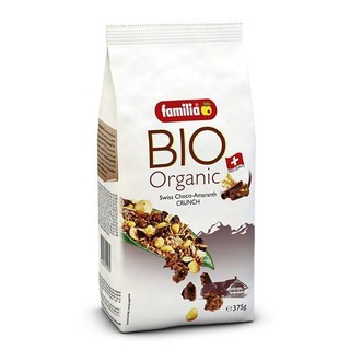 ﻿Familia Bio Organic Swiss Choco Crunch แฟมิเลีย ไบโอ ออแกนิค ซีเรียลธัญพืช กราโนล่า ช็อคโกแลตสวิส 375g.