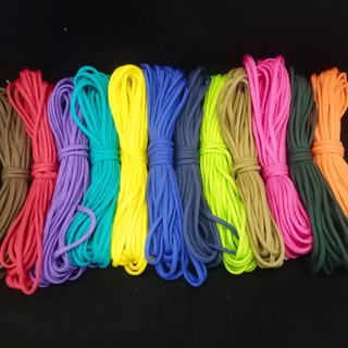 เชือกพาราคอร์ด Paracord 4mm แบ่งขาย 5-10 เมตร เชือกถักปลอกคอแมว