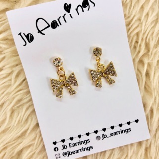 JB_Earrings ต่างหู โบว์ น่ารักๆ Beautiful bow earrings