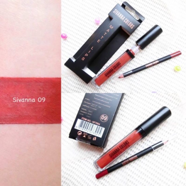 งานแท้ Sivanna ตัวใหม่ล่าสุด✨  2in1 ลิปจุ่มเนื้อแมท + ลิปดินสอ