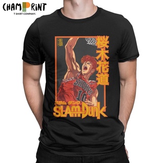 Slam Dunk Hanamichi Sakuragi คลาสสิกและไม่เหมือนใคร#39; s เสื้อยืดแขนสั้น พิมพ์ลายอนิเมะบาสเก็ตบอล DMlmnk98JJiafb44 แฟชั