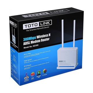 ADSL Modem Router TOTOLINK (ND300) Wireless N300